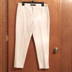 Straight leg white pants